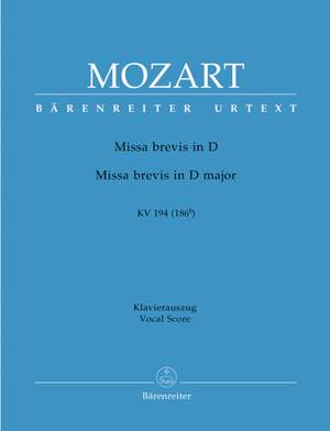 Mozart, WA: Missa brevis in D (K.194) (Urtext)