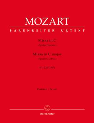 Mozart, WA: Missa brevis in C (K.220) (Spatzen-Messe) (Urtext)