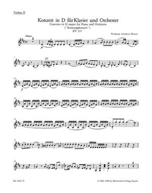 Mozart, WA: Concerto for Piano No.26 in D (K.537) (Urtext)
