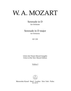 Mozart, WA: Serenade No. 6 in D (K.239) (Serenata notturna) (Urtext)