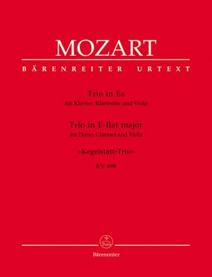 Mozart, WA: Piano Trio in E-flat (K.498) (Kegelstatt) (Urtext)