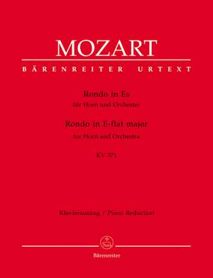 Mozart, WA: Rondo in E-flat (K.371) (Urtext)