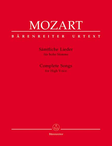 Mozart, WA: Songs for High Voice, Complete (Urtext)