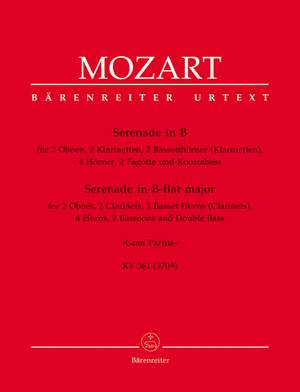 Mozart, WA: Serenade No.10 in B-flat (Gran Partita) (K.361) (Urtext)
