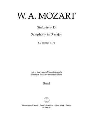 Mozart, WA: Symphony in D (K.111/120) (Urtext)
