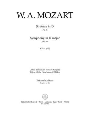 Mozart, WA: Symphony in D (K.81) (Urtext)