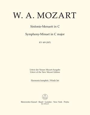 Mozart, WA: Symphony Minuett in C (K.409) (Urtext)