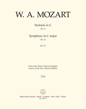 Mozart, WA: Symphony No. 9 in C (K.73) (Urtext)