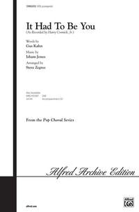 Isham Jones: It Had to Be You SATB