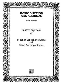 Sol B. Cohen: Introduction and Czardas