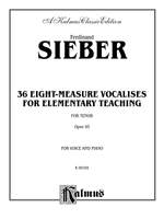 Ferdinand Sieber: 36 Eight-Measure Vocalises for Elementary Teaching Product Image