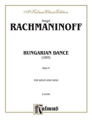 Sergei Rachmaninoff: Hungarian Dance (Urtext)