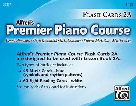 Premier Piano Course: Flash Cards, Level 2A