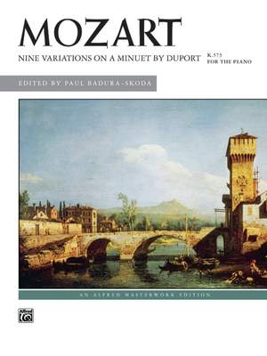 Wolfgang Amadeus Mozart: Nine Variations on a Minuet by Duport, K. 573