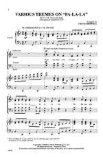 Various Themes on "Fa-La-La" SATB Product Image
