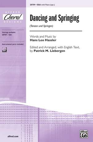 Hans Leo Hassler: Dancing and Springing (Tanzen und Springen) SSA