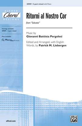 Giovanni Battista Pergolesi: Ritorni al Nostro Cor (from Salustia) 3-Part Mixed