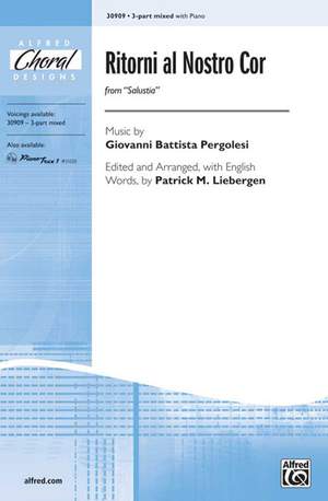 Giovanni Battista Pergolesi: Ritorni al Nostro Cor (from Salustia) 3-Part Mixed