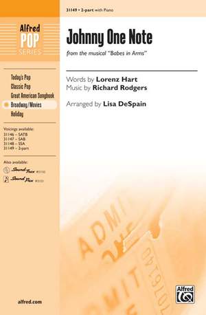 Richard Rodgers: Johnny One Note (from the musical Babes in Arms) 2-Part