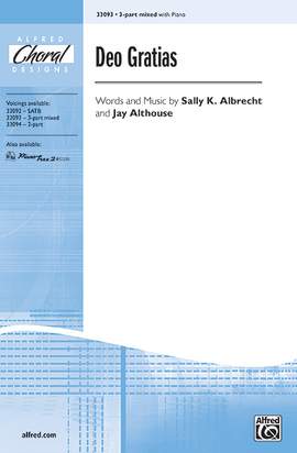 Sally K. Albrecht/Jay Althouse: Deo Gratias 3-Part Mixed