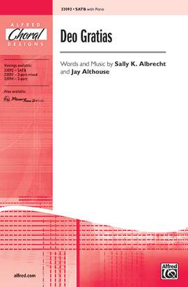 Sally K. Albrecht/Jay Althouse: Deo Gratias SATB