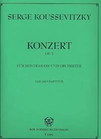 Koussevitsky, S: Concerto Op.3 for Double Bass