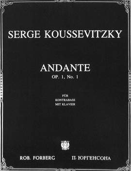 Koussevitsky, S: Andante Op.1 No.1