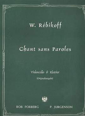 Rebikoff, V: Chant san parole