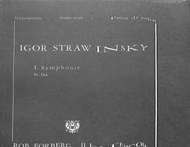 Stravinsky, I: Symphony No.1 in E flat major Op.13