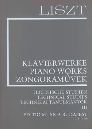 Liszt: Technical Studies III (paperback)