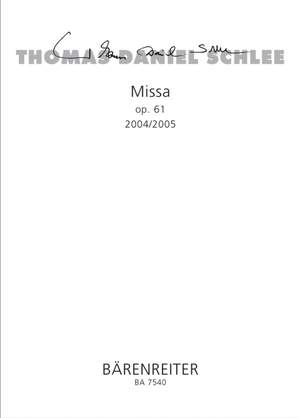 Schlee, T: Missa Op.61