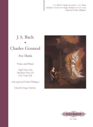 Bach, J.S: Ave Maria (High Voice: G; Medium Voice: F; Low Voice: D)