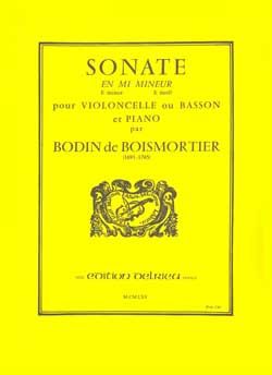Boismortier, Joseph-Bodin de: Sonata in E minor (cello and piano)