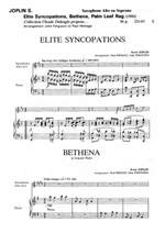 Joplin: Elite Syncopations/Bethena/Palm Leaf Rag (saxophone) Product Image