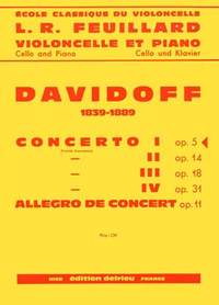 Davidoff, Karl: Concerto No.1 in B minor (cello & piano)