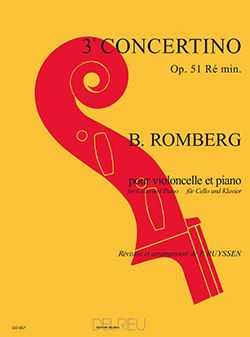 Romberg, Bernhard-Heinrich: Concertino No.3 in D minor (cello & pno)