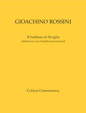 Rossini, G: Il barbiere di Siviglia (It) (Urtext)