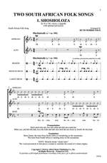Two South African Folk Songs SATB Product Image