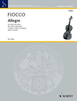 Fiocco, J: Allegro G-Dur G major