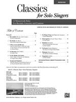 Classics for Solo Singers Product Image