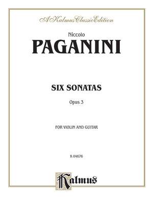 Niccolò Paganini: Six Sonatas for Violin and Guitar, Op. 3