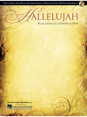 Leonard Cohen: Hallelujah - Vocal Solo/Piano Accompaniment