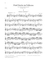 Robert Schumann: Five Pieces In Folk Style Op.102 - Violin Version Product Image