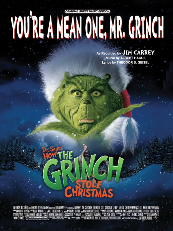 Jim Carrey: You're a Mean One, Grinch (as performed in the