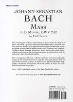 Johann Sebastian Bach: Mass In B Minor BWV 232 - Dover Miniature Score Product Image