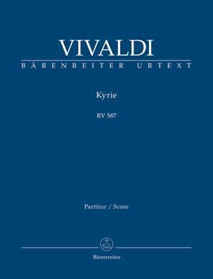 Vivaldi, A: Kyrie in G minor (RV 587) (L) (Urtext)