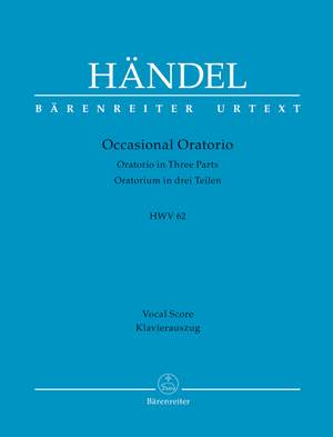 Handel, GF: Occasional Oratorio (HWV 62) (E) (Urtext)