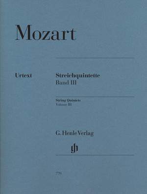 Wolfgang Amadeus Mozart: Streichquintette Band III - Urtext