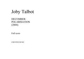 Joby Talbot: December - Polarisation
