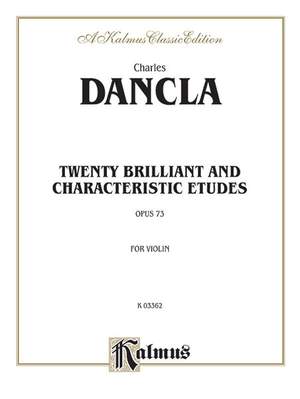 Jean C. Dancla: Twenty Brilliant and Characteristic Etudes, Op. 73